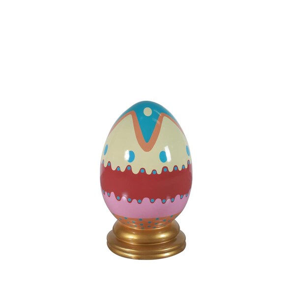 Queens Of Christmas 2.5 ft. Pastel Egg Decor with Base - EST-EGG-2.5-PSTL