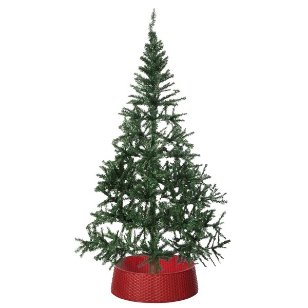 Vestimentas Large Rattan Christmas Tree Skirt Red - VE3171961