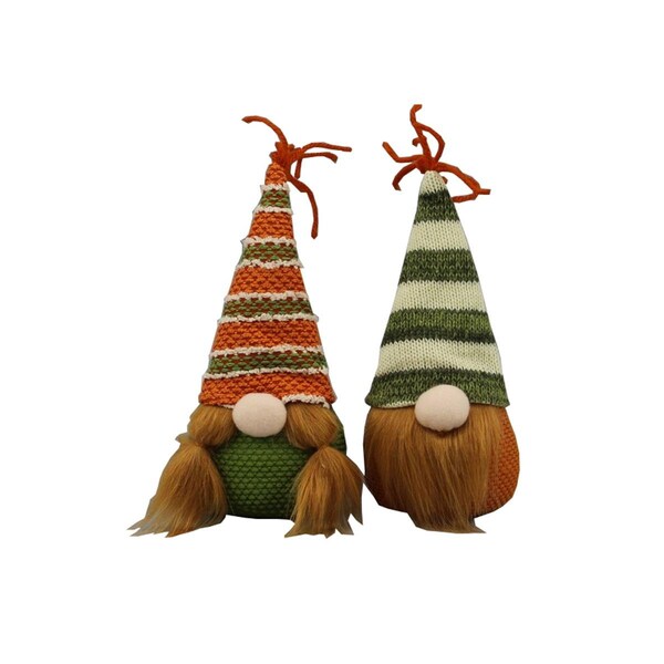 Admired By Nature 6 Gnome Ornament Set of 2 - ABN5D013ORNGGRN