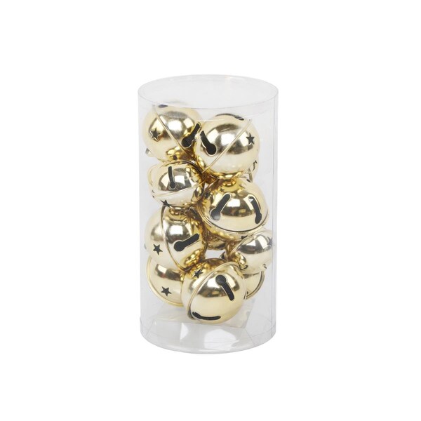 Flora Bunda Bells 12PCS in PVC Box, Gold - CH2118E-GD