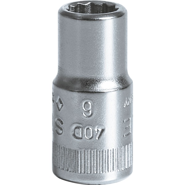 Stahlwille Tools 6, 3 mm (1/4") Sockets Size 6 mm L.23 mm - 01030006