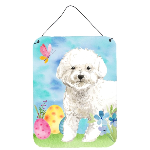 Carolines Treasures Easter Eggs Bichon Frise Wall or Door Hanging Prints - CK1925DS1216