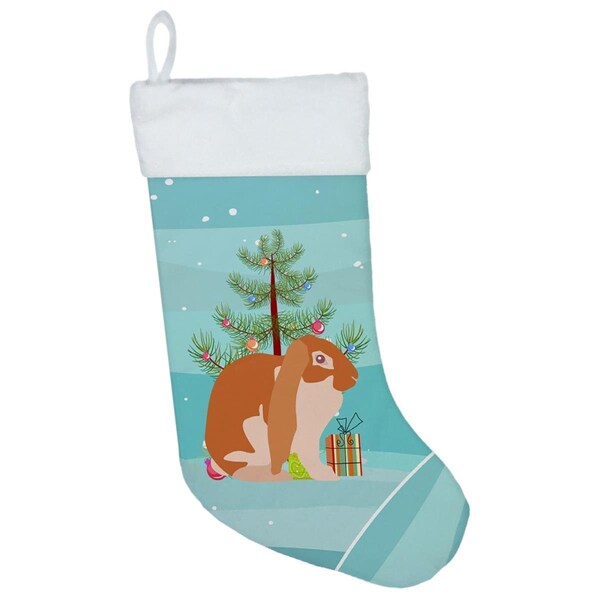 Carolines Treasures Carolines Treasures BB9329CS English Lop Rabbit Christmas Christmas Stocking - BB9329CS