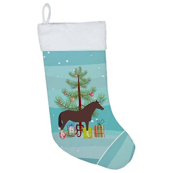 Carolines Treasures Carolines Treasures BB9280CS English Thoroughbred Horse Christmas Christmas Stocking - BB9280CS