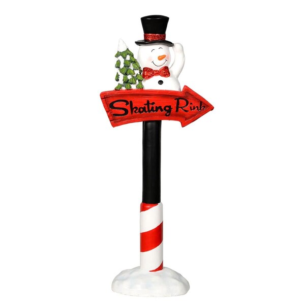 Vickerman 36 in. Snowman Skating Rink Sign - VI585579