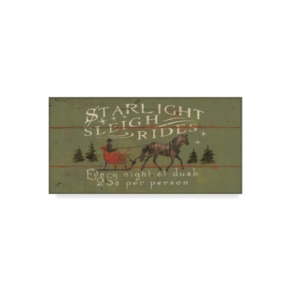 Trademark Fine Art Wellington Studio 'Holiday Signs Ii Panel' Canvas Art, 10x19 - WAP05515-C1019GG