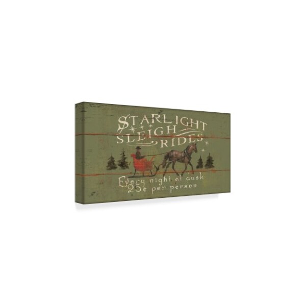 Trademark Fine Art Wellington Studio 'Holiday Signs Ii Panel' Canvas Art, 10x19 - WAP05515-C1019GG