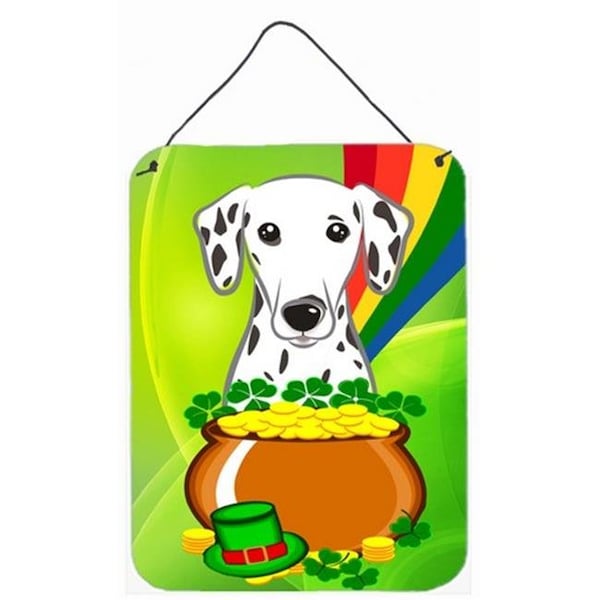 Carolines Treasures Carolines Treasures BB1954DS1216 Dalmatian St. Patricks Day Wall or Door Hanging Prints - BB1954DS1216