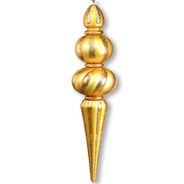 Queens Of Christmas 48 in. Oversized Shatterproof Finial Ornament, Copper - ORN-OVS-48-CO