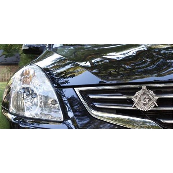 Araba Vector Masonic Symbol Antique Nickel Ornament - AR710378