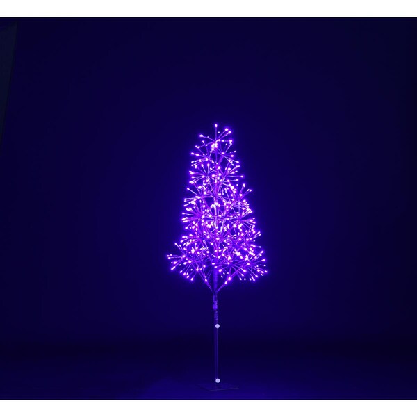 Queens Of Christmas 4 ft. Purple Starburst LED Tree - LED-TR3D04-LPU