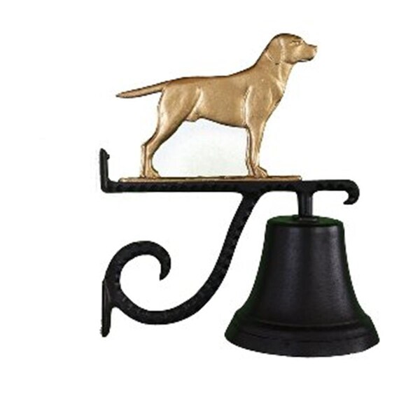 Swivel Cast Bell With Gold Bronze Lab Ornament - SW763467