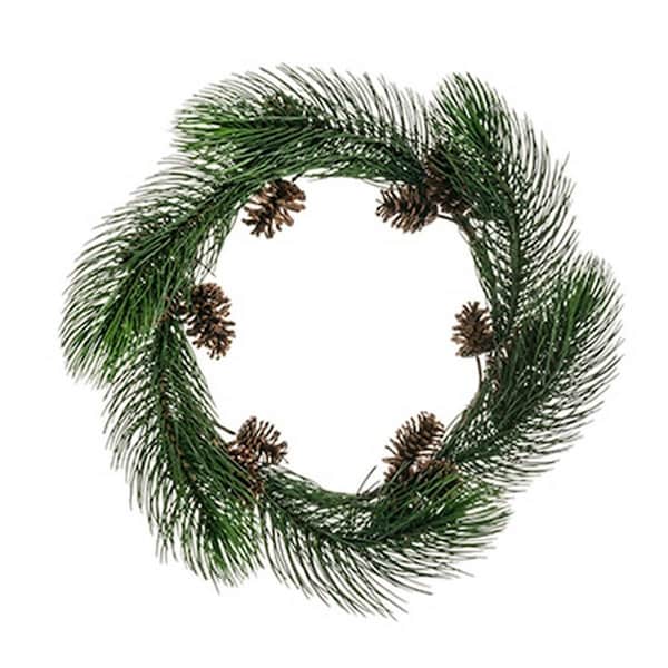 Northlight Seasonal 30 in. Long Pine Needle Artificial Christmas Wreath with Pine Cones - Unlit - 31581090