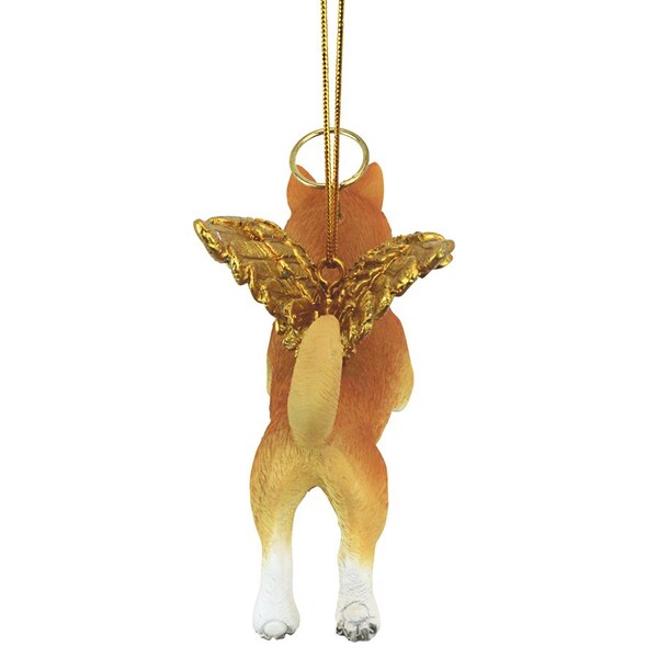 Design Toscano Honor the Pooch: Welsh Corgi Holiday Dog Angel Ornament - JH170722