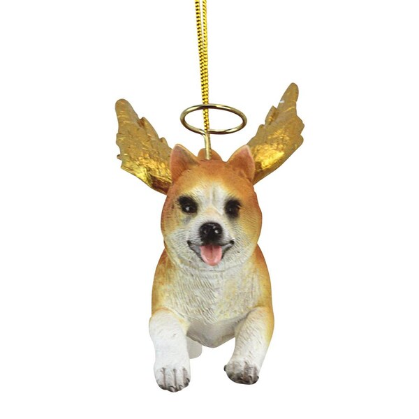 Design Toscano Honor the Pooch: Welsh Corgi Holiday Dog Angel Ornament - JH170722