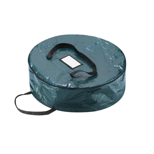 Propiedad 1039 Premium Green Holiday Christmas Wreath Storage Bag for 24 in. Wreaths - PR3235014
