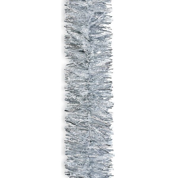 Holiday Trims Deluxe Deco Embossed Garland, 10 ft L, PVC, Indoor - 3581013