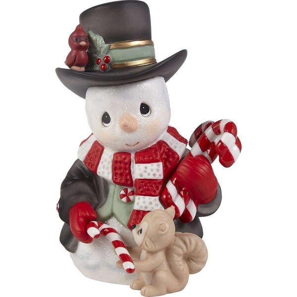 Precious Moments 5.5 in. Wishing You a Sweet Season Annual Snowman Figurine - 221015