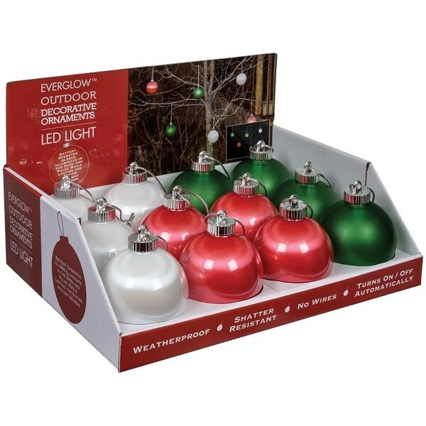 Xodus Innovations Globe Pulsing Ornament, 5 in H, PVC, Assorted - WP5ST-12
