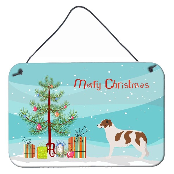 Carolines Treasures Aidi Atlas Mountain Dog Christmas Wall or Door Hanging Prints - BB8496DS812