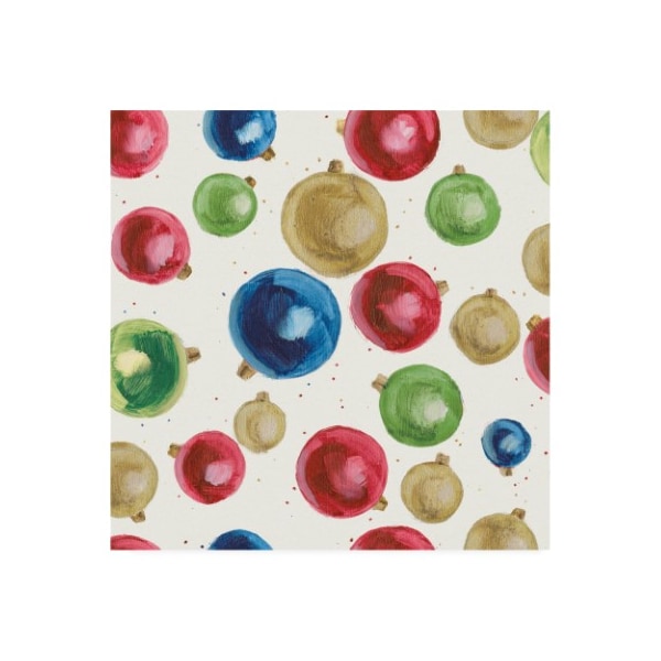 Trademark Fine Art Emily Adams 'Christmas Critters Bright Pattern IIB' Canvas Art, 18x18 - WAP11596-C1818GG