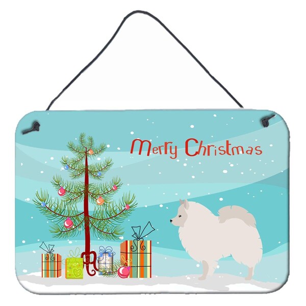 Carolines Treasures German Spitz Christmas Wall or Door Hanging Prints - BB8479DS812