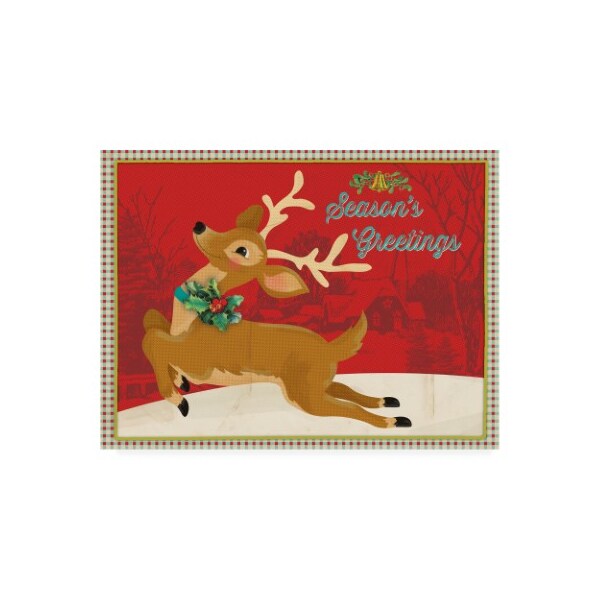 Trademark Fine Art Holli Conger 'Retro Christmas 2' Canvas Art, 24x32 - ALI47377-C2432GG