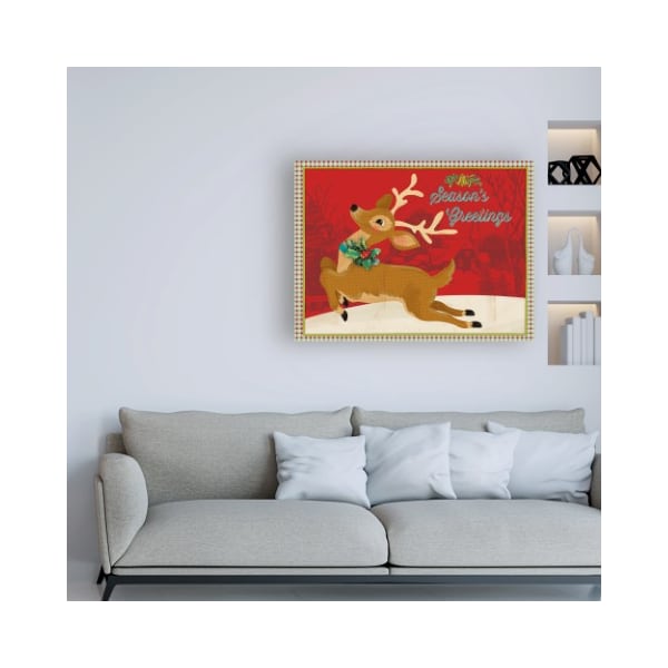 Trademark Fine Art Holli Conger 'Retro Christmas 2' Canvas Art, 24x32 - ALI47377-C2432GG