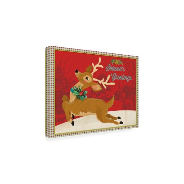 Trademark Fine Art Holli Conger 'Retro Christmas 2' Canvas Art, 24x32 - ALI47377-C2432GG