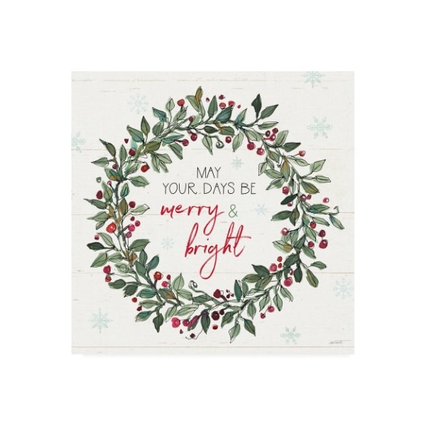 Trademark Fine Art Anne Tavoletti 'Holiday On The Farm Ix Merry And Bright' Canvas Art, 14x14 - WAP10303-C1414GG