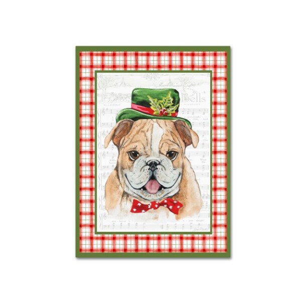 Trademark Fine Art Jean Plout 'Christmas Song Dogs 3' Canvas Art, 18x24 - ALI17406-C1824GG