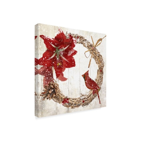 Trademark Fine Art Color Bakery 'Cardinal Christmas II' Canvas Art, 24x24 - ALI20883-C2424GG