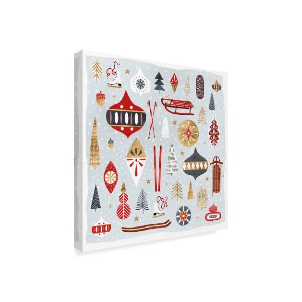 Trademark Fine Art Victoria Borges 'Christmas Chalet Iv' Canvas Art, 14x14 - WAG08547-C1414GG