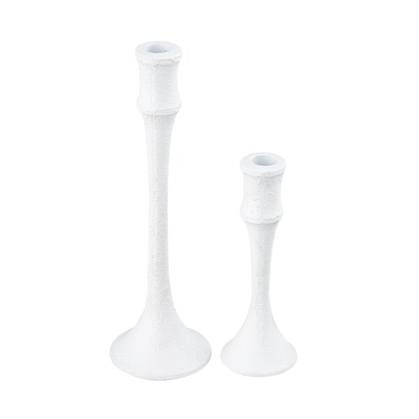 Elk Signature Miro Candleholder, Set of 2 Plaster White - H0897-10923/S2