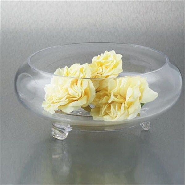 Diamond Star Diamond Star 64043 4 x 9.5 in. Glass Bowl Candle Holder; Clear - 64043