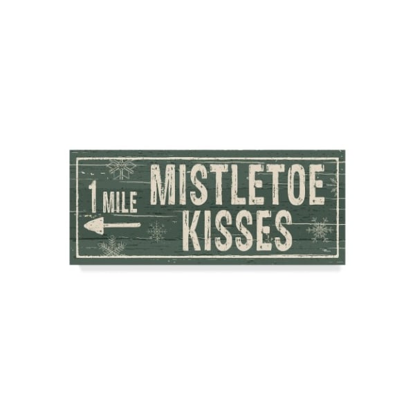Trademark Fine Art Pela Studio 'Christmas Signs IV' Canvas Art, 10x24 - WAP03534-C1024GG