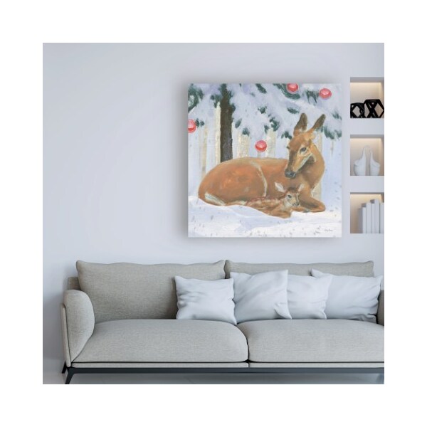 Trademark Fine Art Emily Adams 'Christmas Critters Bright VIII' Canvas Art, 18x18 - WAP11593-C1818GG