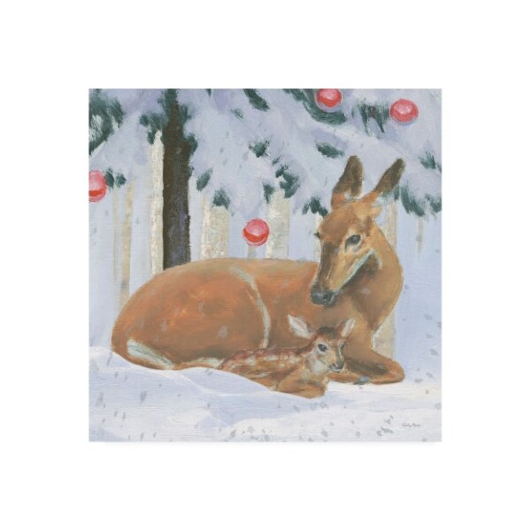 Trademark Fine Art Emily Adams 'Christmas Critters Bright VIII' Canvas Art, 18x18 - WAP11593-C1818GG
