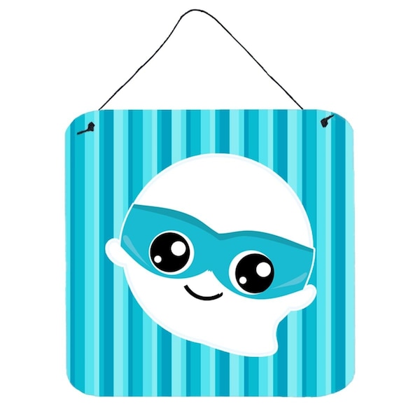 Carolines Treasures Halloween Ghost Superhero Wall or Door Hanging Prints - BB6963DS66