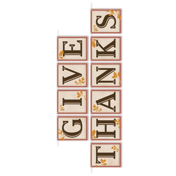 Rarity Give Thanks Pennant Banner, 12PK - RA3336516