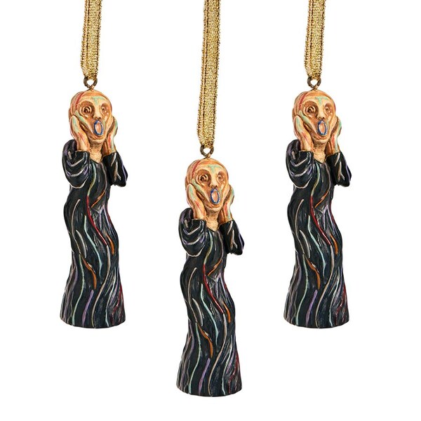 Design Toscano The Silent Scream Holiday Ornament, PK 3 - QS929064