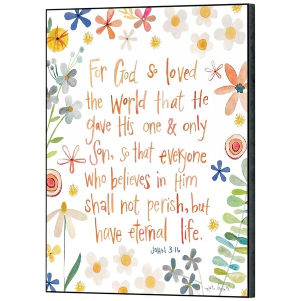 Dicksons Unisex Wall Plaque for God So Loved The World, Multi Color - One Size - PLK1114-943
