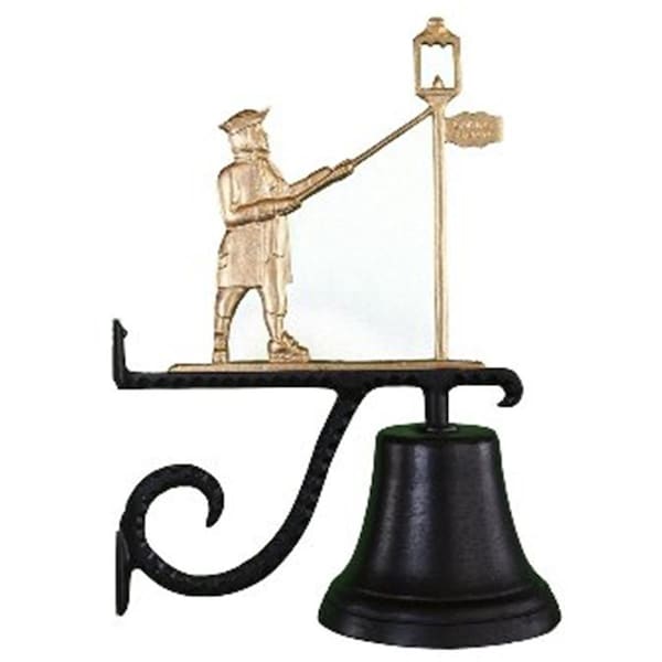Swivel Cast Bell With Gold Bronze Lamplighter Ornament - SW387088
