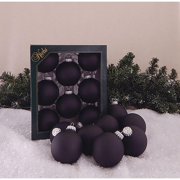 Christmas By Krebs Christmas By Krebs Ebony Velvet Ball Ornaments 2-5/8 in. - CBK83444