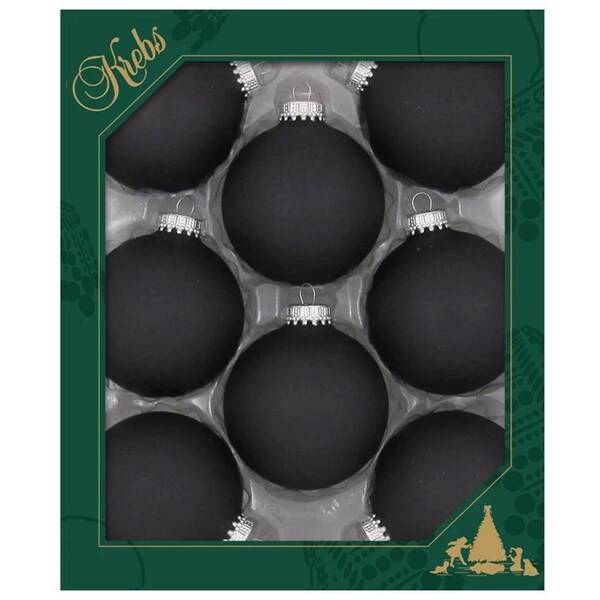 Christmas By Krebs Christmas By Krebs Ebony Velvet Ball Ornaments 2-5/8 in. - CBK83444