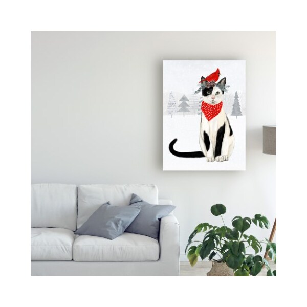 Trademark Fine Art Victoria Borges 'Christmas Cats And Dogs Vi' Canvas Art, 24x32 - WAG13526-C2432GG