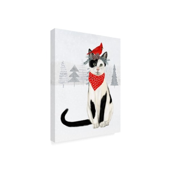Trademark Fine Art Victoria Borges 'Christmas Cats And Dogs Vi' Canvas Art, 24x32 - WAG13526-C2432GG