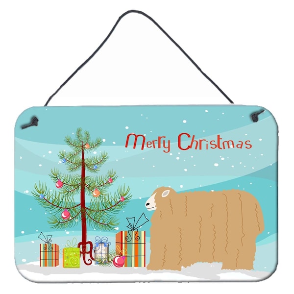 Carolines Treasures Lincoln Longwool Sheep Christmas Wall or Door Hanging Prints - BB9338DS812