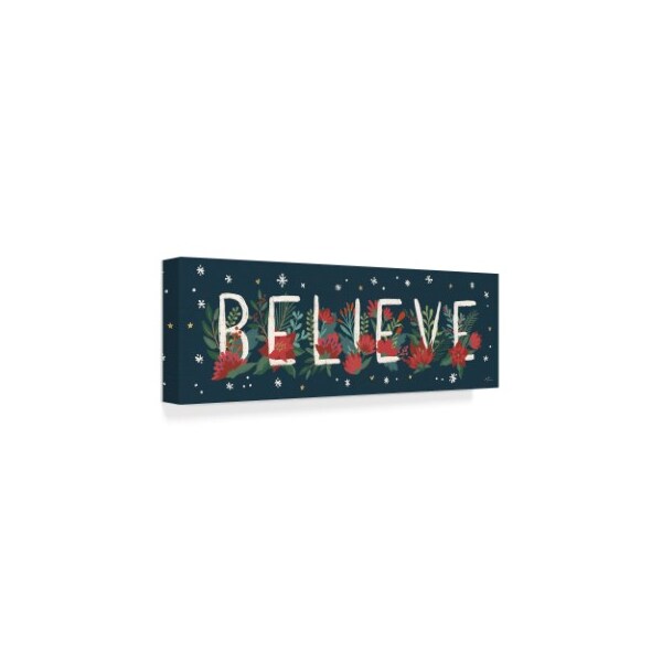 Trademark Fine Art Janelle Penner 'Christmas Bloom Viii' Canvas Art, 8x24 - WAP04574-C824GG