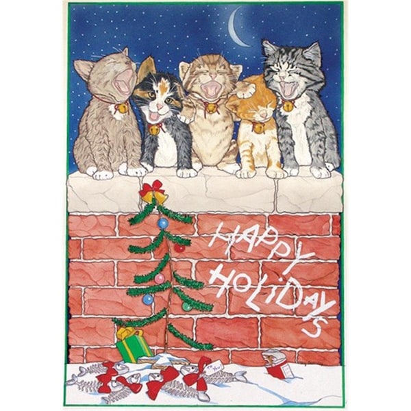 Pipsqueak Productions Meow Mates Cat Christmas Boxed Cards -10PK - PI392977
